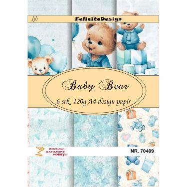 Felicita Design Baby bear A4 6 stk 120g